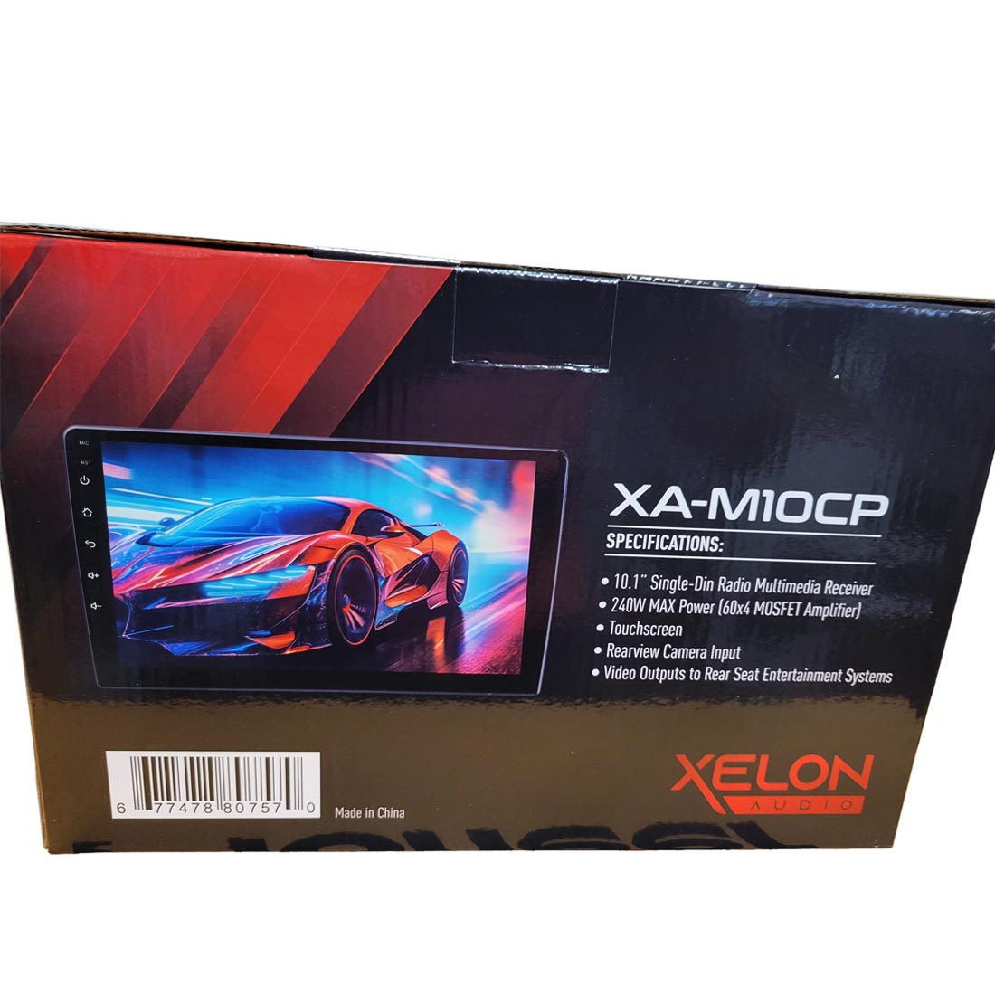 Xelon Audio XA-M10CP 1-DIN Car In-Dash Multimedia Receiver w/ 10.1" Touchscreen