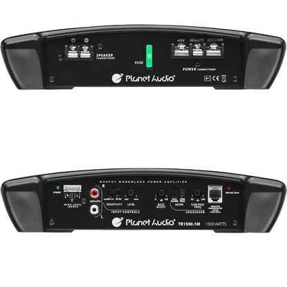 Planet Audio TR1500.1M 1500 Watts High Output Class A/B Monoblock Power Car Audio Amplifier