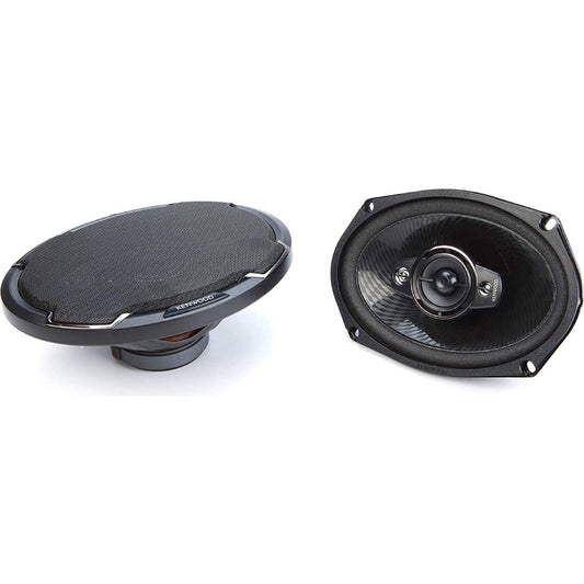 Kenwood KFC-6986PS 600 Watts Max 6X9" Oval 4-Way Coaxial Car Stereo Speaker System