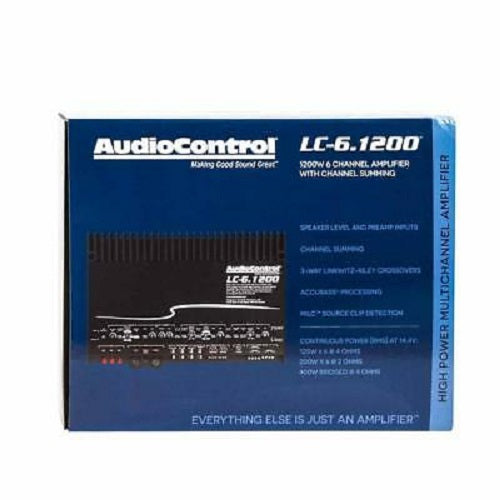 AudioControl LC-6.1200 1200W 6-Channel 2-Ohm Stable Class D Car Audio Amplifier