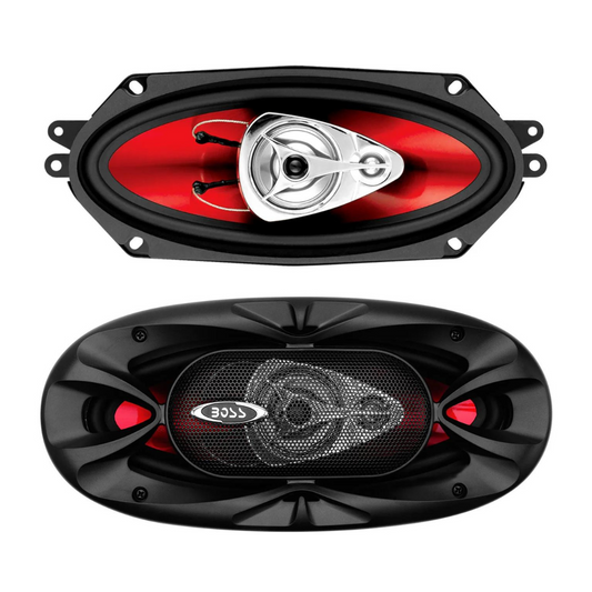 Boss Audio CH4330 4" x 10" 3-Way 400W Peak 4-Ohms Full Range Coaxial Speakers