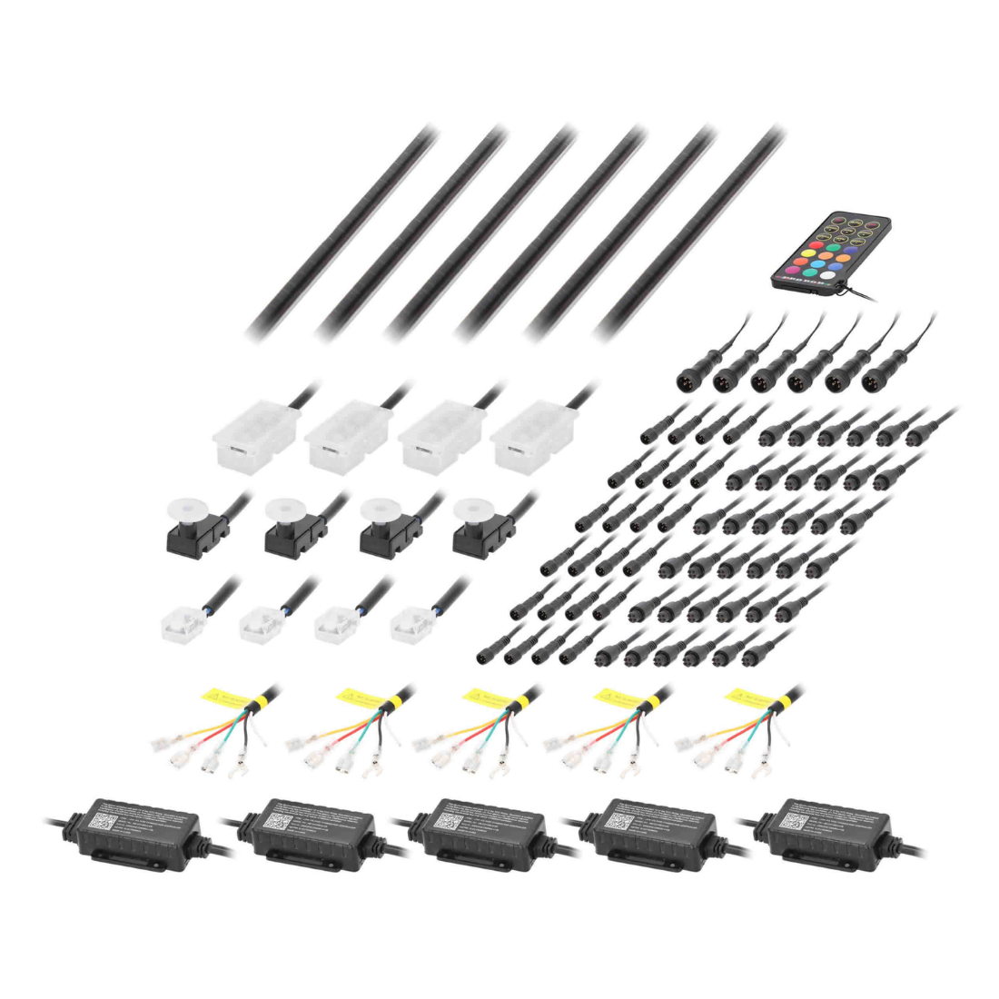 Heise HE-AMB-CAR 18-Piece Complete Chasing Interior Ambient LED Lighting Kit