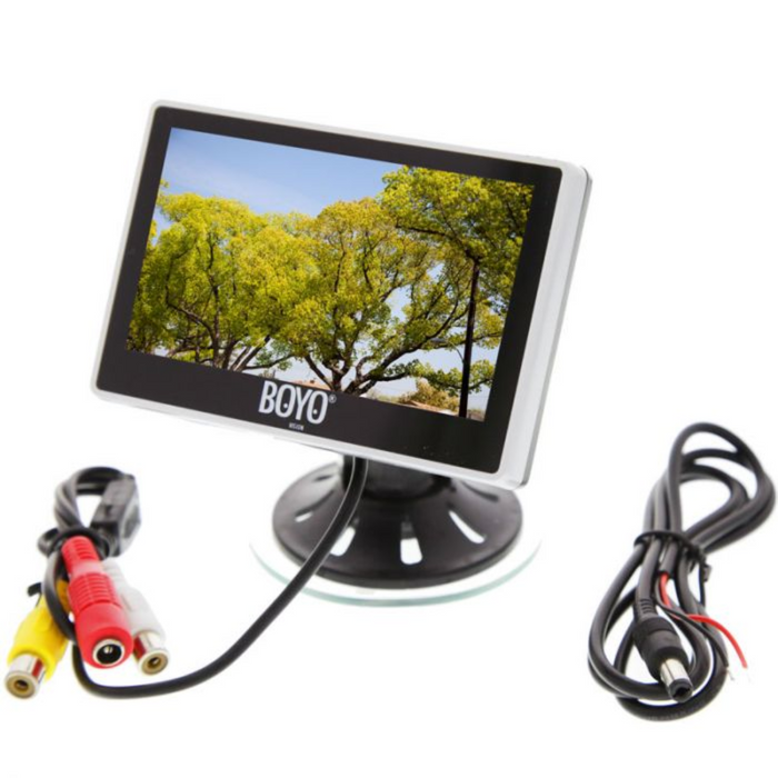 Boyo Vision VTM4000 4" Digital TFT-LCD Back-Up Camera Color Monitor - Dual Mount