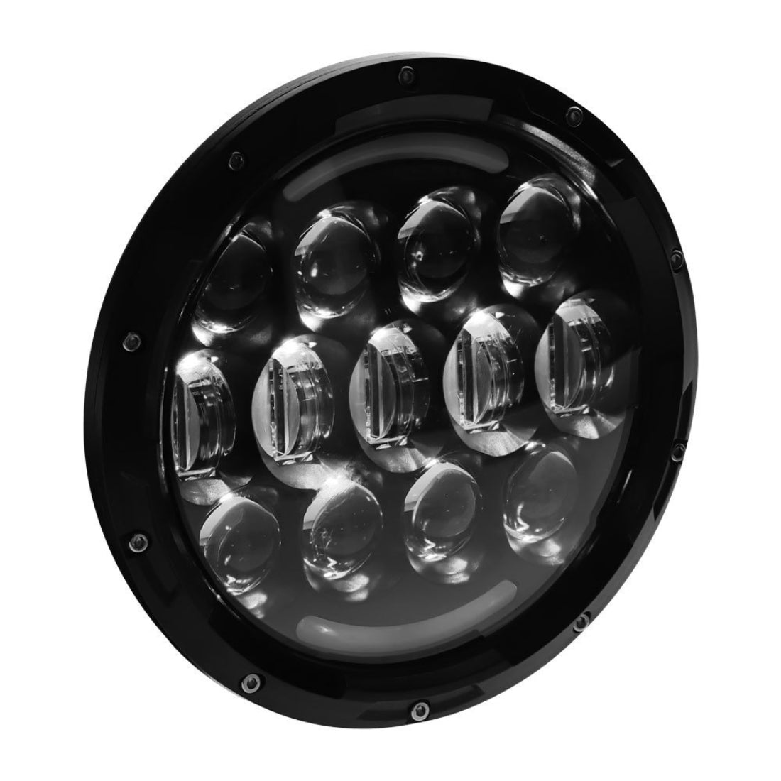 HEISE JP-704RGB RGB Backlit Headlight - 7 Inch, 15 LED