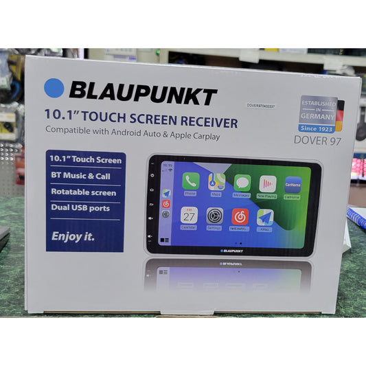 Blaupunkt DOVER 97 1DIN In-Dash Digital Multimedia Receiver w/ 10.1" Touchscreen