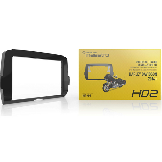 iDatalink KIT-HD2 2-DIN Dash Kit & Retain Handlebar Controls for Harley 2014-22