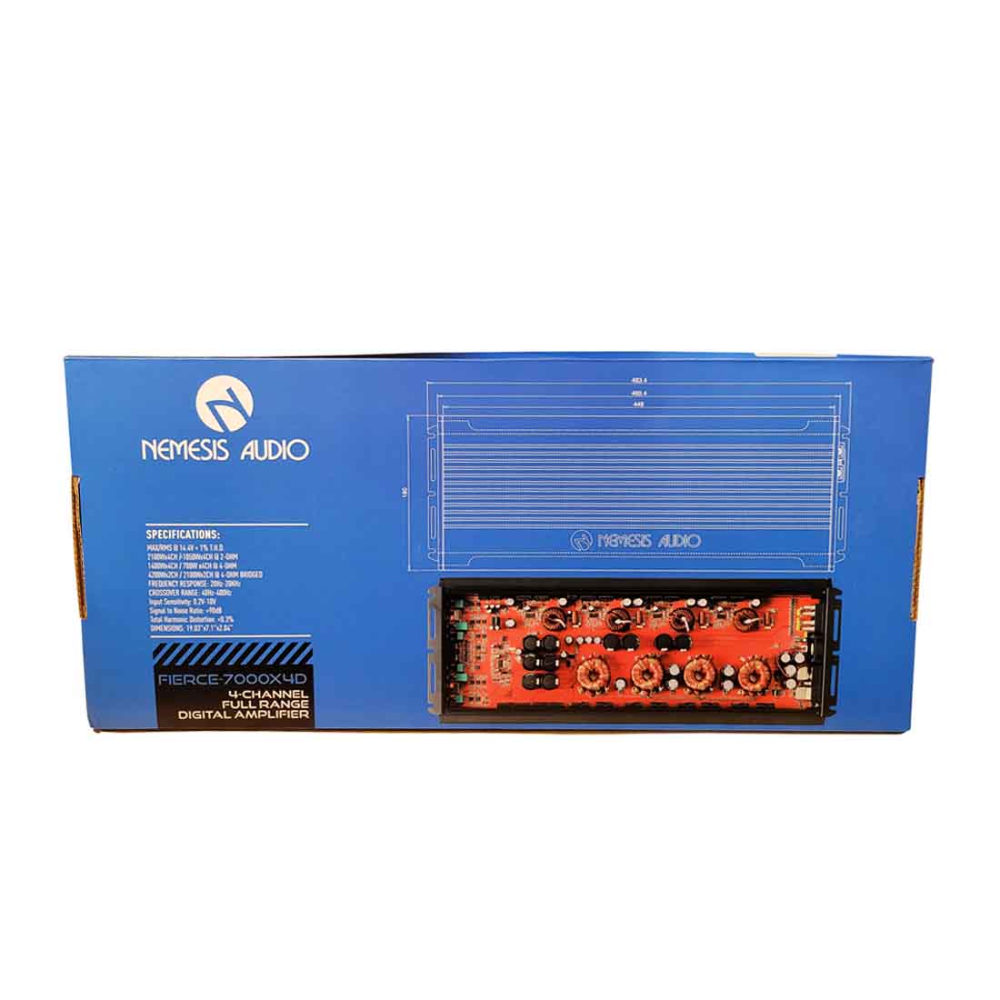 Nemesis Audio FIERCE-7000X4D 4-Channel 2100W x 4CH Full-Range Digital Amplifier