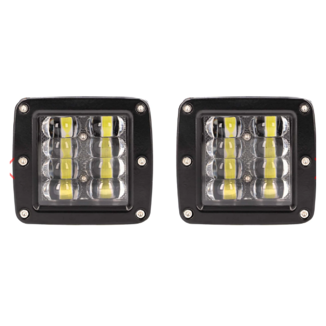 Heise HE-CHASE-CLKT Standard Mount Addressable Chasing LED Cube Lights (Pair)