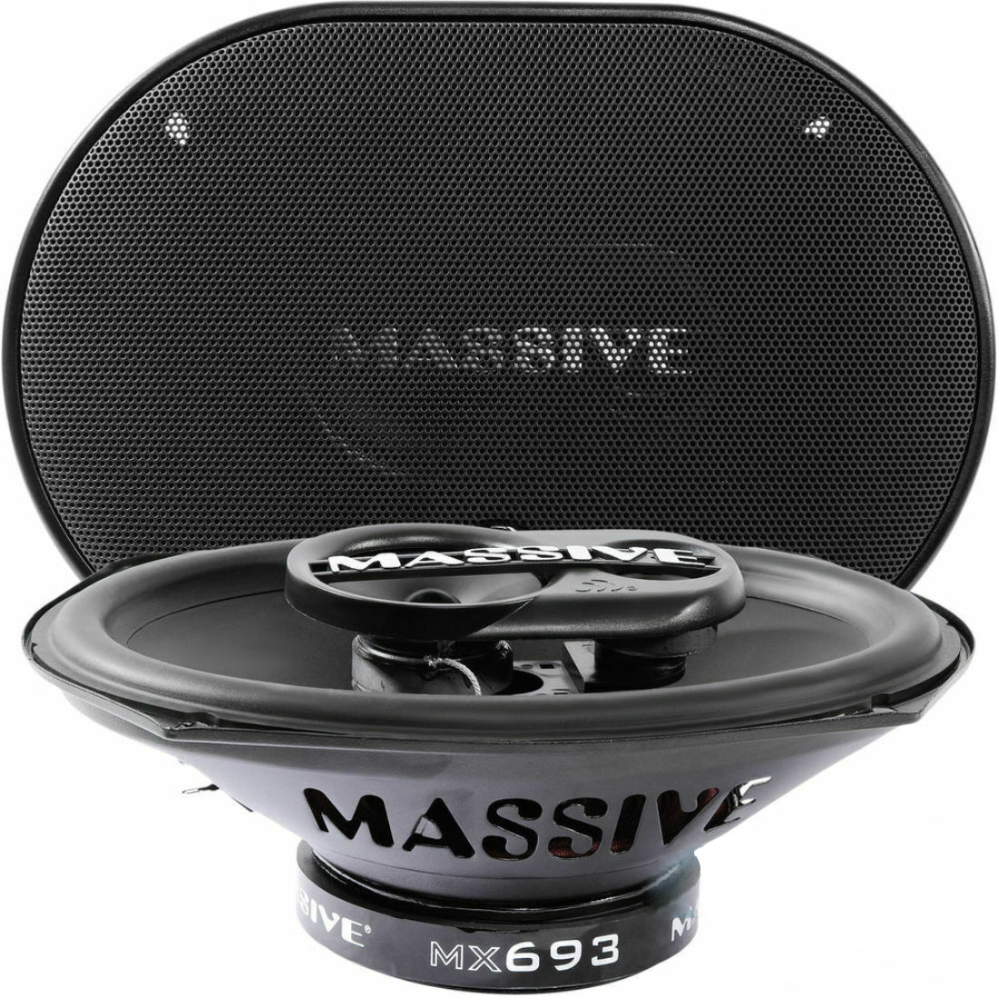 Massive Audio MX693 6" x 9" MX Series 3-Way Coaxial Car Speakers