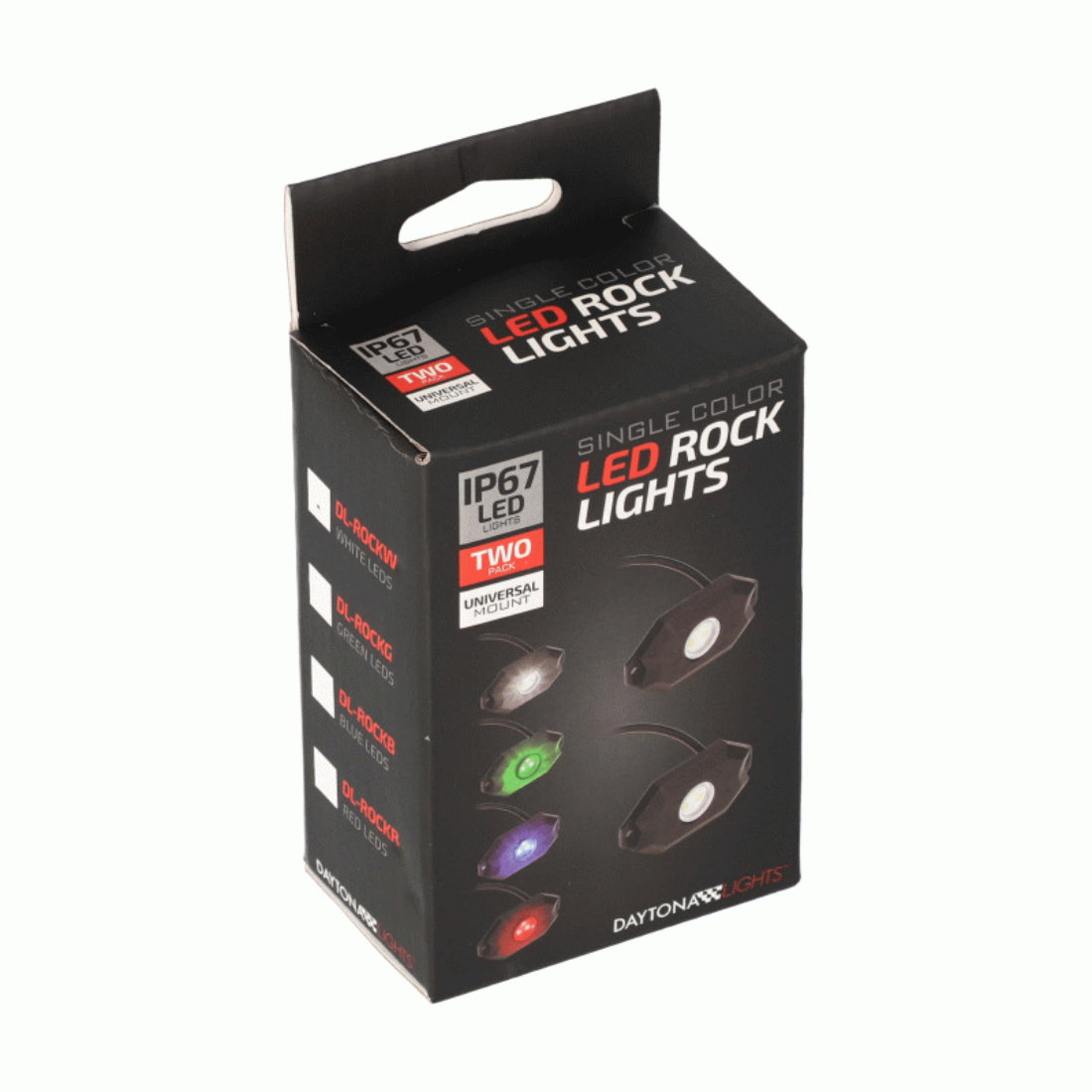 Metra DL-ROCKW IP67 Rated Single Color Universal LED White Rock Lights - 2 Pack
