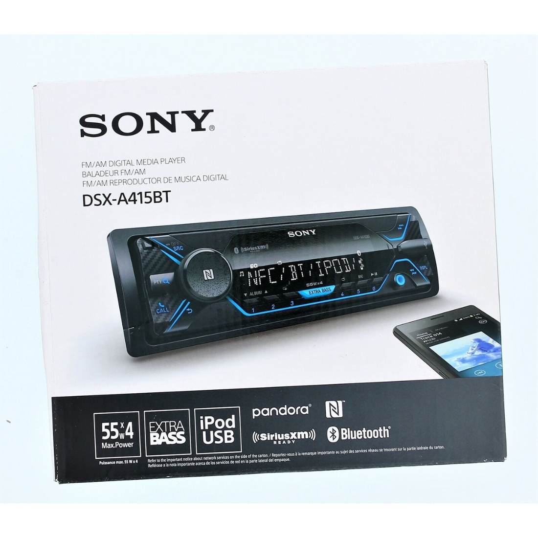 Sony DSX-A415BT 1-DIN Bluetooth Digital Media Receiver w/ Android/iPhone Control