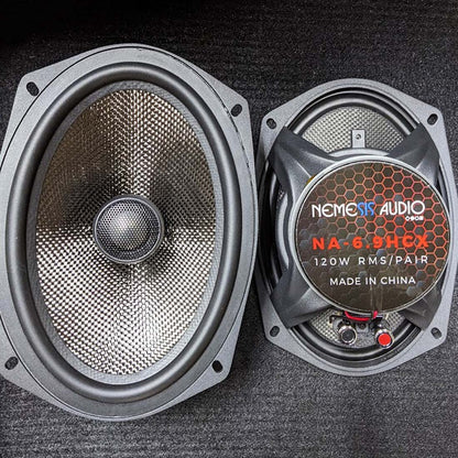 Nemesis Audio NA-6.9HCX 6" x 9" 120W RMS 4-Ohm Stereo Car Audio Coaxial Speakers