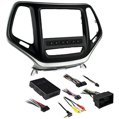 Metra 99-6526S Double DIN Dash Kit for Select 2014-Up Jeep Cherokee Vehicles