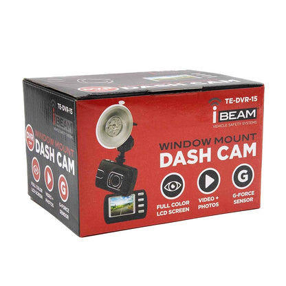 iBeam TE-DVR-15 720P Window Mount DVR Dash Cam w/ 1.5" Color LCD Display