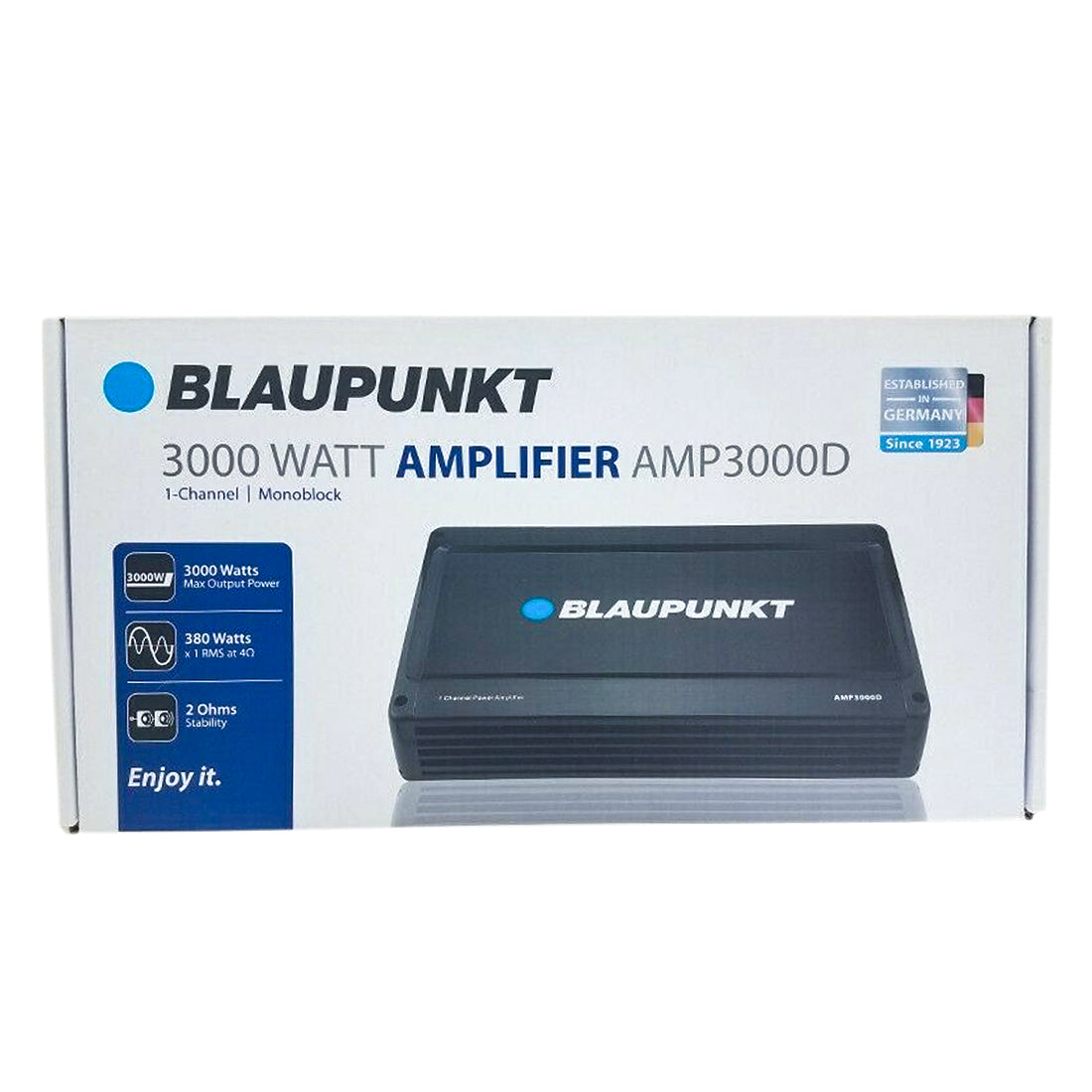 Blaupunkt AMP3000D 3000 W Max 1-CH Monoblock Class D Stereo Car Audio Amplifier