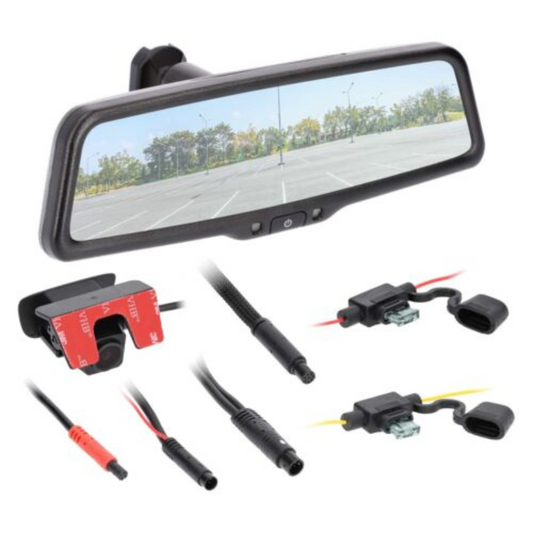 iBeam TE-LVM9 Front & Rear 1080p Live View Streaming 9" Rear-View Mirror Monitor