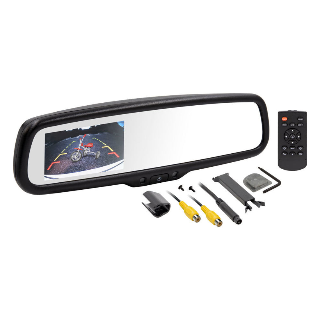 iBeam TE-AD43 OE Style Auto-Dimming Rear View Mirror w/ Built-in 4.3" Monitor