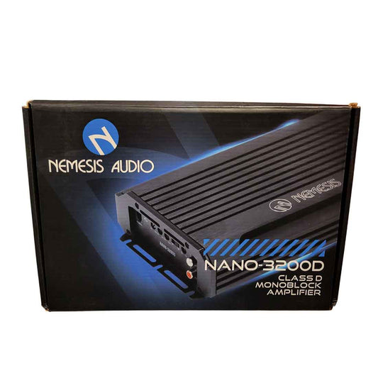 Nemesis Audio NANO-3200D 1-CH Monoblock 3200W Max @ 1-Ohm Class-D Car Amplifier