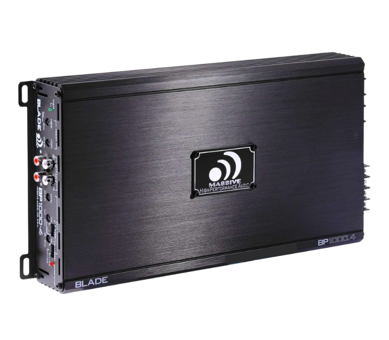 Massive Audio BP1000.4 V2 1000W Max 4-Channel 2Ohm Stable Class-AB Car Amplifier
