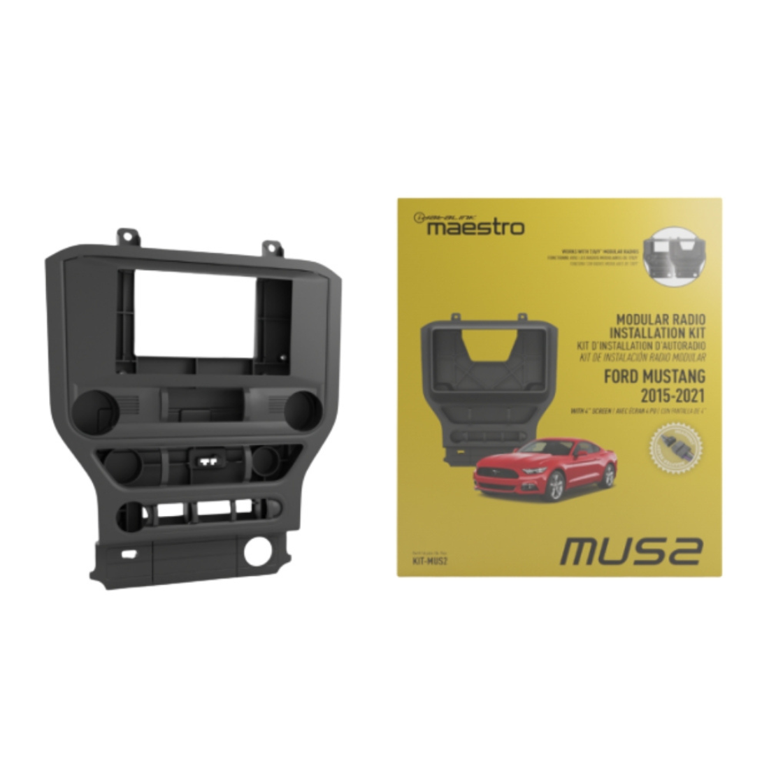 iDatalink KIT-MUS2 Radio Installation Dash Kit for Select Ford Mustang 2015-21