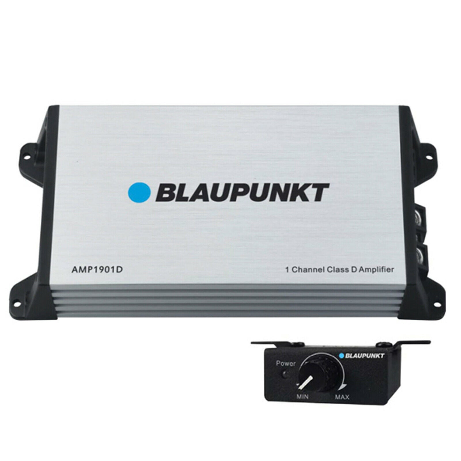 Blaupunkt AMP1901D 1-CH Monoblock 2000W Max Class D Stereo Car Audio Amplifier