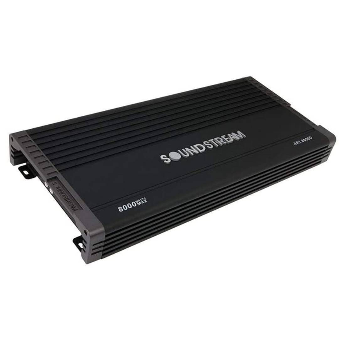 Soundstream AR1.8000D 8000 Watts Max 1 Ohm Stable Monoblock Car Audio Amplifier