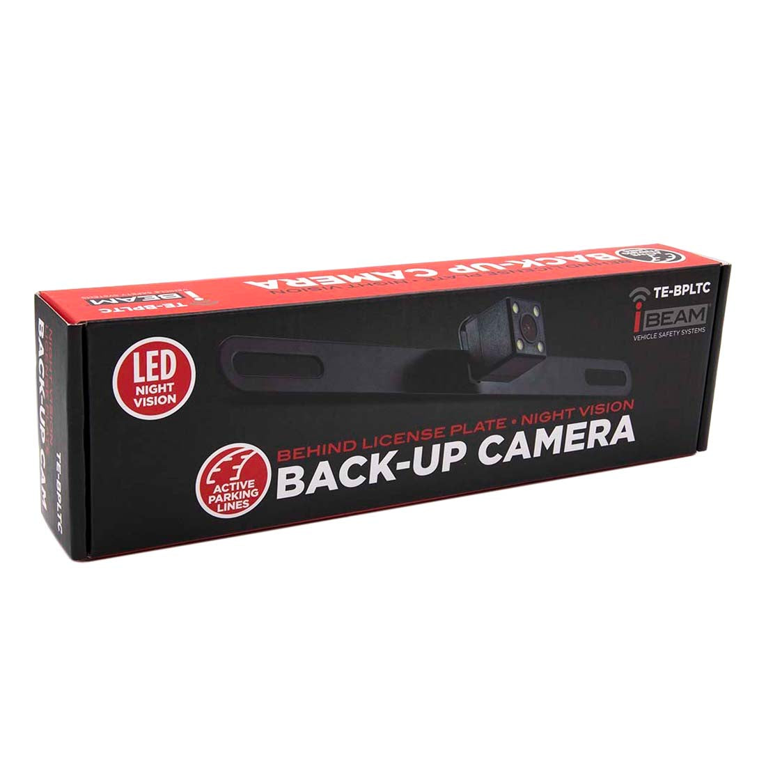iBeam TE-BPLTC Behind License Plate Mount Back-Up Camera w/ LED Night Vision
