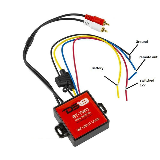 DS18 BT-TWO Bluetooth Audio Receiver Marine Car Boat Motorcycle Converter Stream