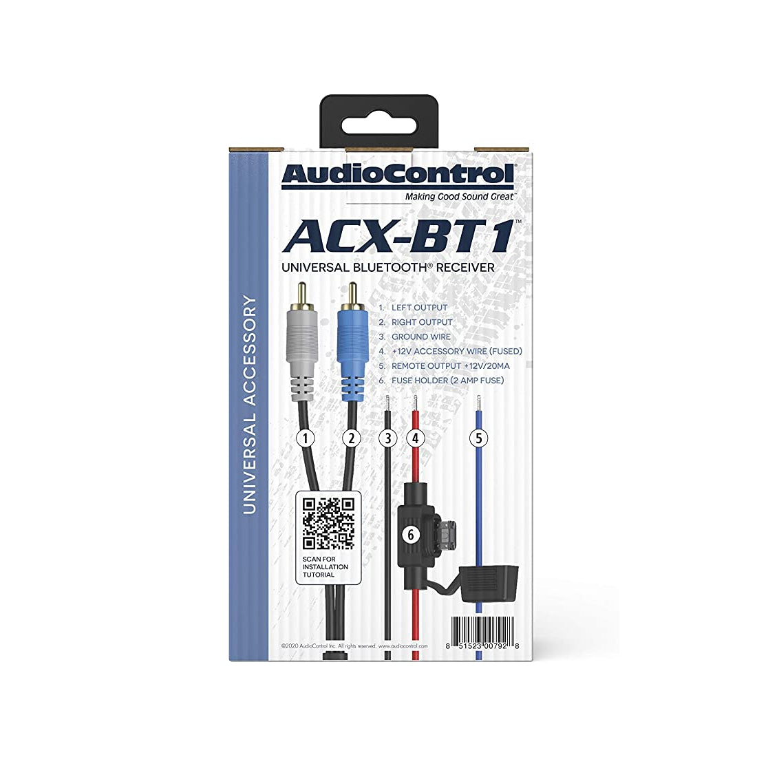 AudioControl ACX-BT1 Single Channel All-Weather Bluetooth Streamer Receiver