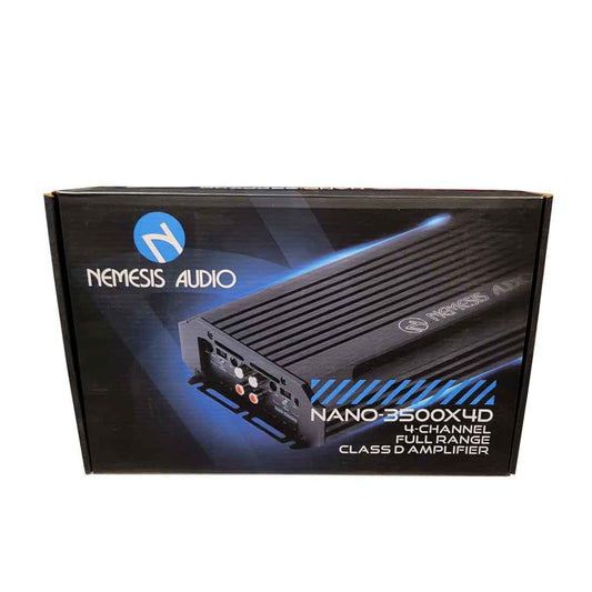 Nemesis Audio NANO-3500X4D 4-Channel 3500W Max Class-D Full-Range Car Amplifier
