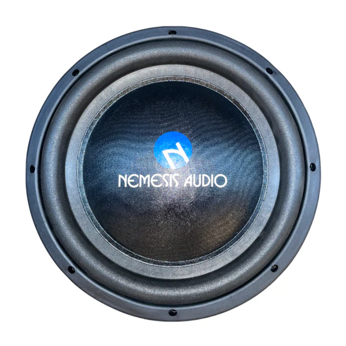 Nemesis Audio NA-10H/SLMV.3D4 10" 800W Dual 4-Ohm DVC Shallow Mount Subwoofer