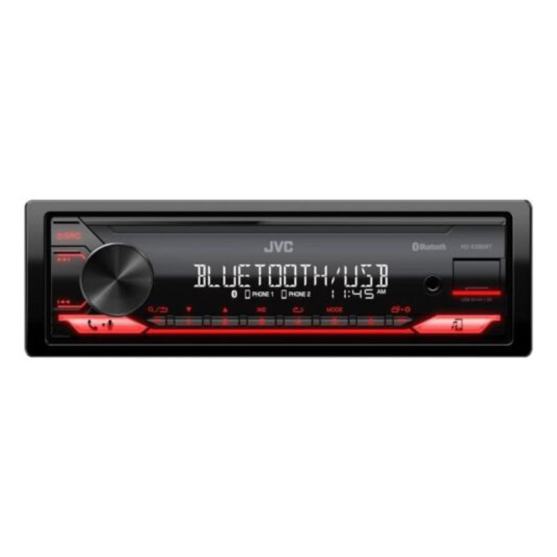 JVC KD-X280BT 1-DIN Car Stereo In-Dash Bluetooth/MP3/USB Digital Media Receiver
