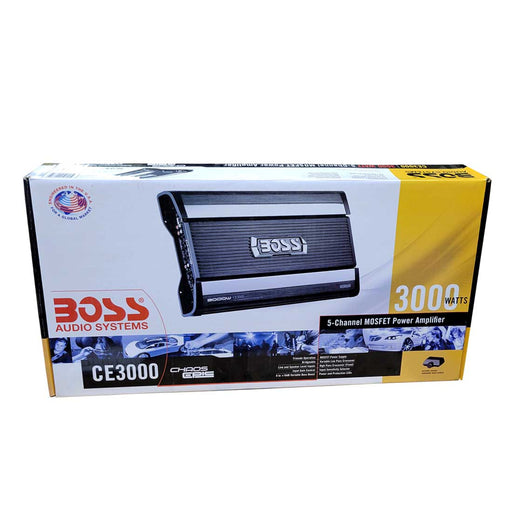 Boss Audio CE3000 5-Channel 3000 Watts Class-D Digital Car Audio Amplifier