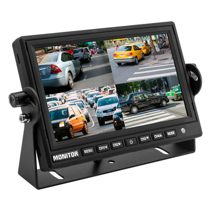 iBeam TE-7VS-4 Universal 7" Color LCD Screen Monitor with Quad Camera Input