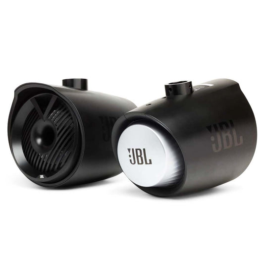 JBL MT8HLB 8" 2-Way 450W Peak Marine Tower Speakers (Black) w/ RGB LED Lighting