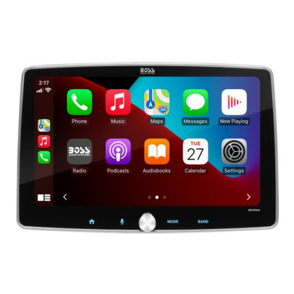 BOSS BCPA9 Single-DIN, Apple CarPlay & Android Auto, MECH-LESS Multimedia Player (no CD/DVD) 9" Touchscreen Bluetooth