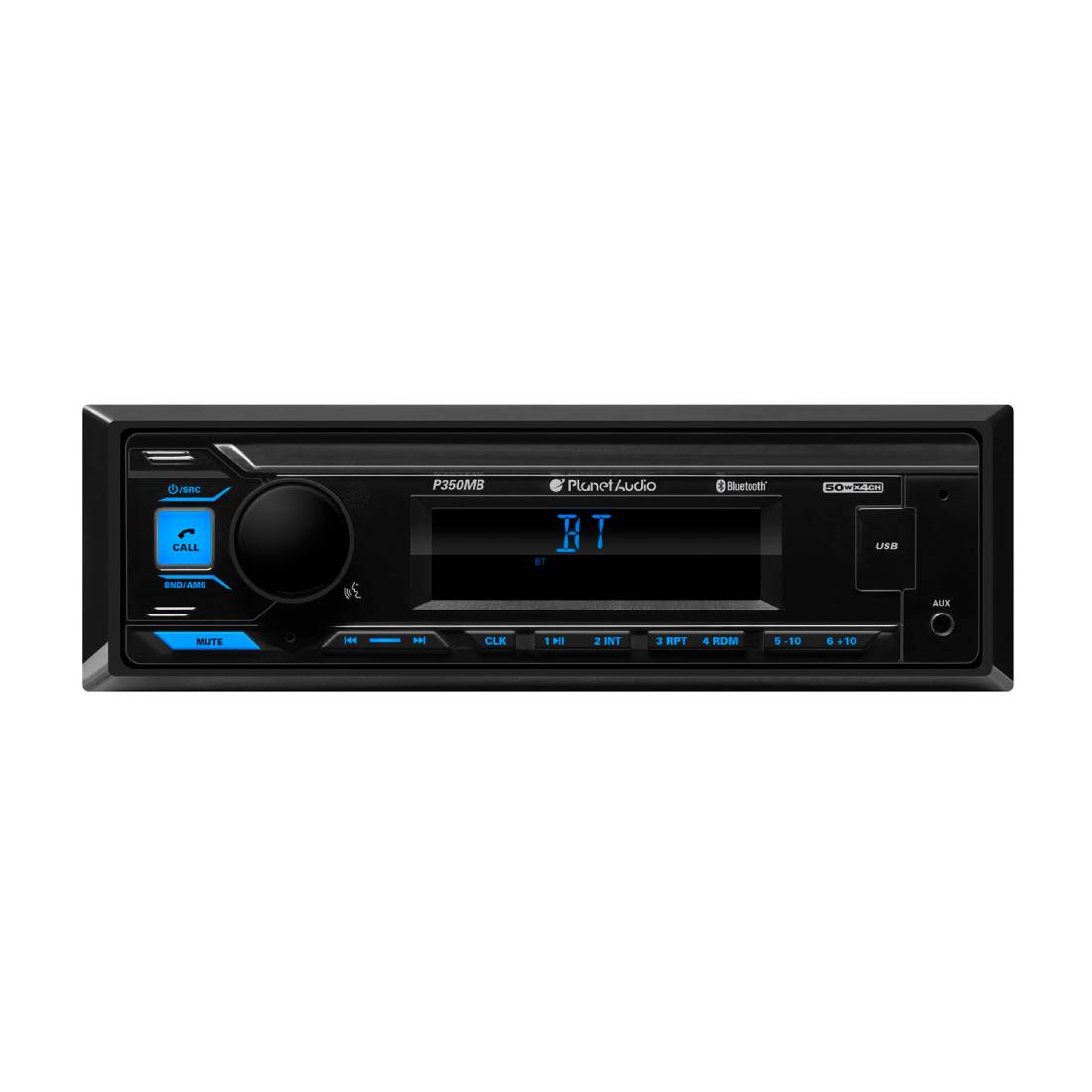 Planet Audio P350MB 50 Watts Max Single-DIN MECH-LESS No CD/DVD Bluetooth Multimedia Player
