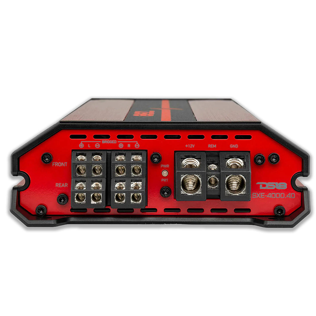 DS18 SXE-4000.4D/RD 4000W Peak 4-Channel Class-D Full Range Car Amplifier (RED)
