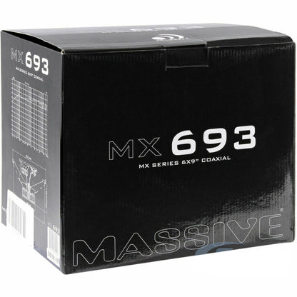 Massive Audio MX693 6" x 9" MX Series 3-Way Coaxial Car Speakers
