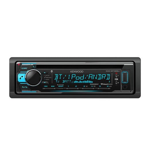 Kenwood KDC-BT368U Single-DIN In-Dash Car Audio CD Receiver with Bluetooth