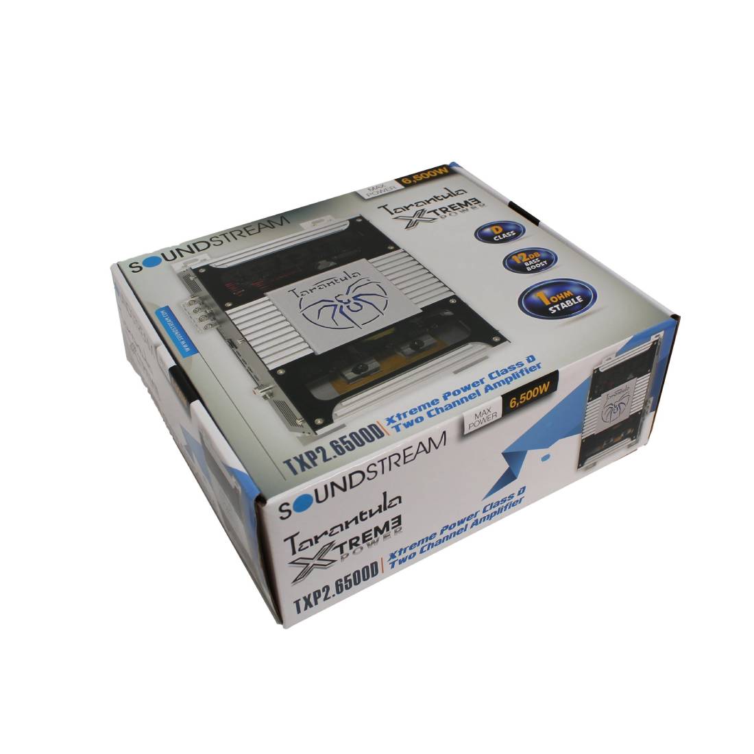 Soundstream TXP2-6500D 6500 Watts Max 2 Channel 1-Ohm Full Range Car Audio Amplifier