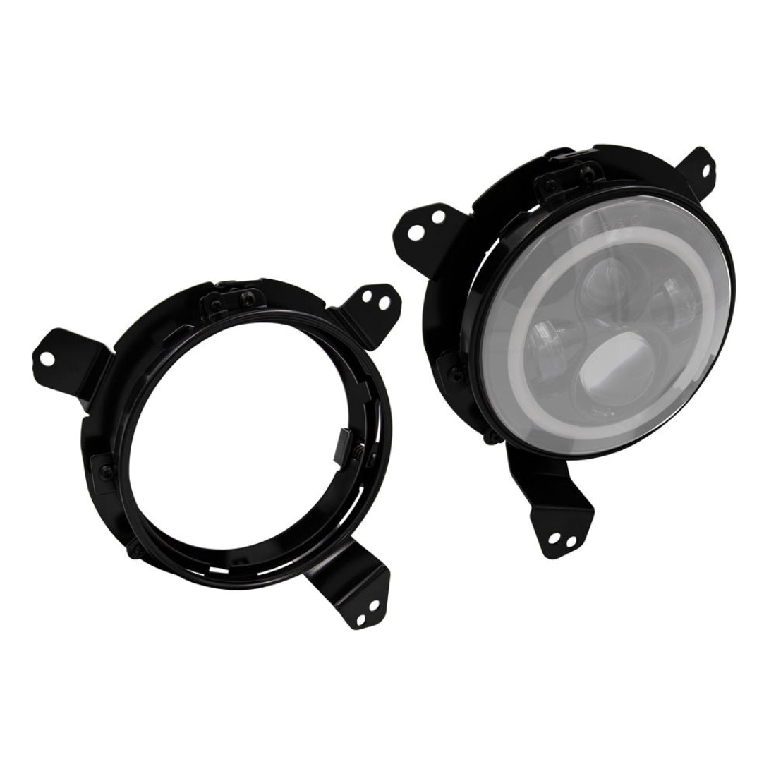 Metra JP-JLB7 7" LED Headlight Adapter Brackets for Jeep Wrangler JL 2018-Up