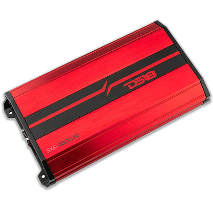 DS18 SXE-4000.4D/RD 4000W Peak 4-Channel Class-D Full Range Car Amplifier (RED)