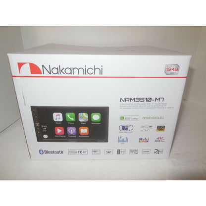 Nakamichi NAM3510-M7 2-DIN Mechless Bluetooth Multimedia 7" Touchscreen Receiver