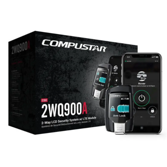 Compustar CSX2WQ900-A All-In-One 2-Way LCD Keyless Security System w/ LTE Module
