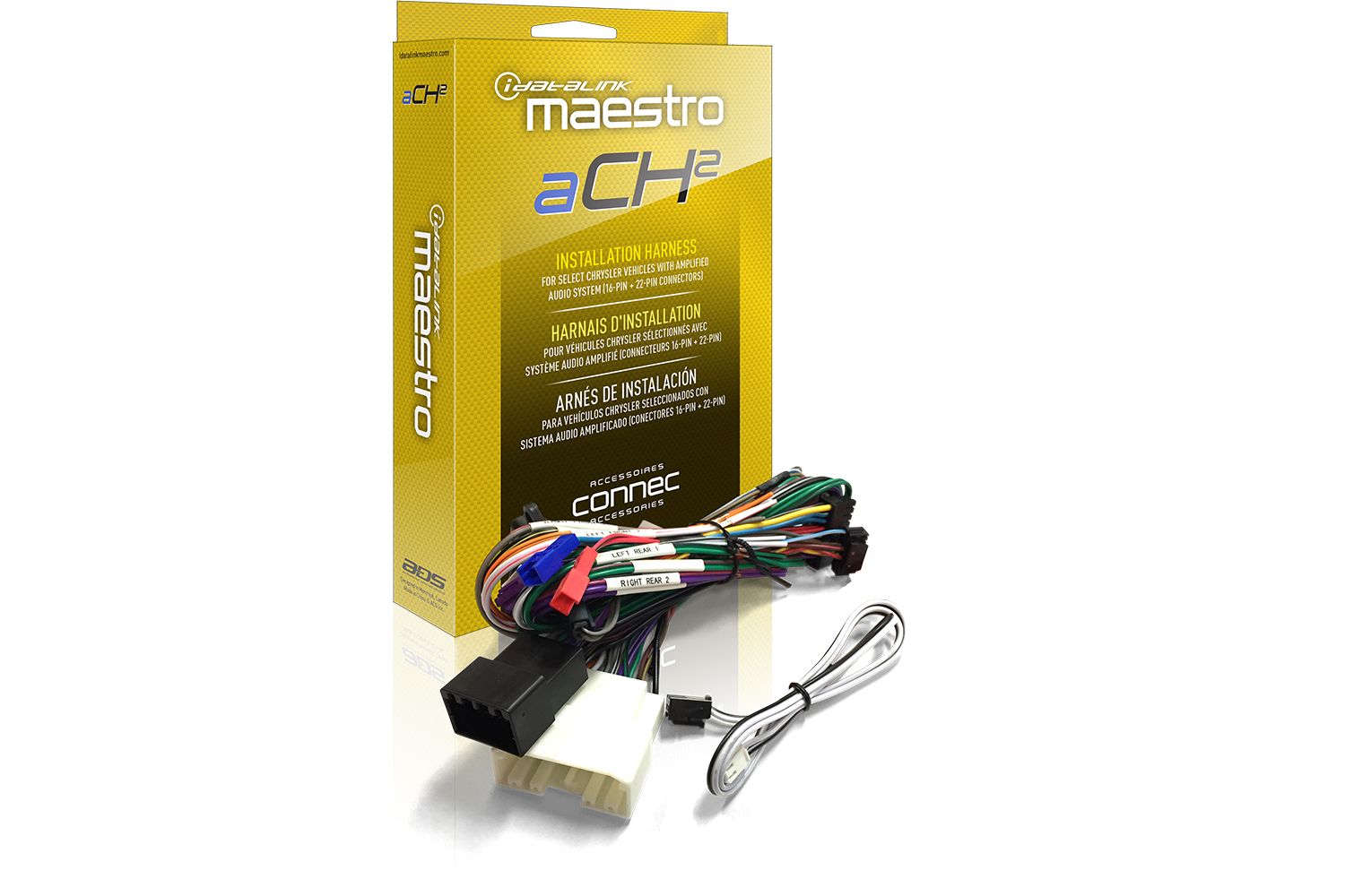 iDatalink HRN-AR-CH2 Maestro AR DSR1 Amplifier Interface Module T-Harness