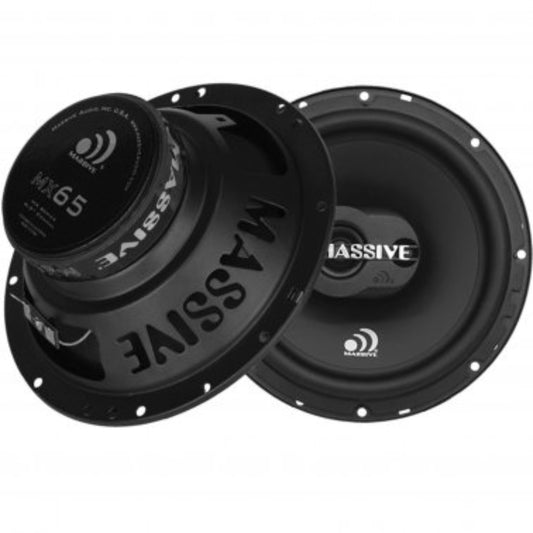 Massive Audio MX65 6.5" Coaxial Speakers, 60 Watts RMS, 2-Way Full-Range Car Stereo Speakers