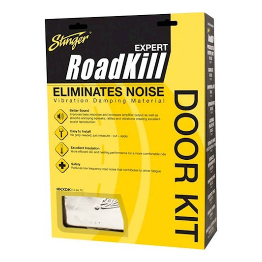 Stinger RKXDK Roadkill Expert 12-Sq. Ft. Car Sound Damping Material Door Kit