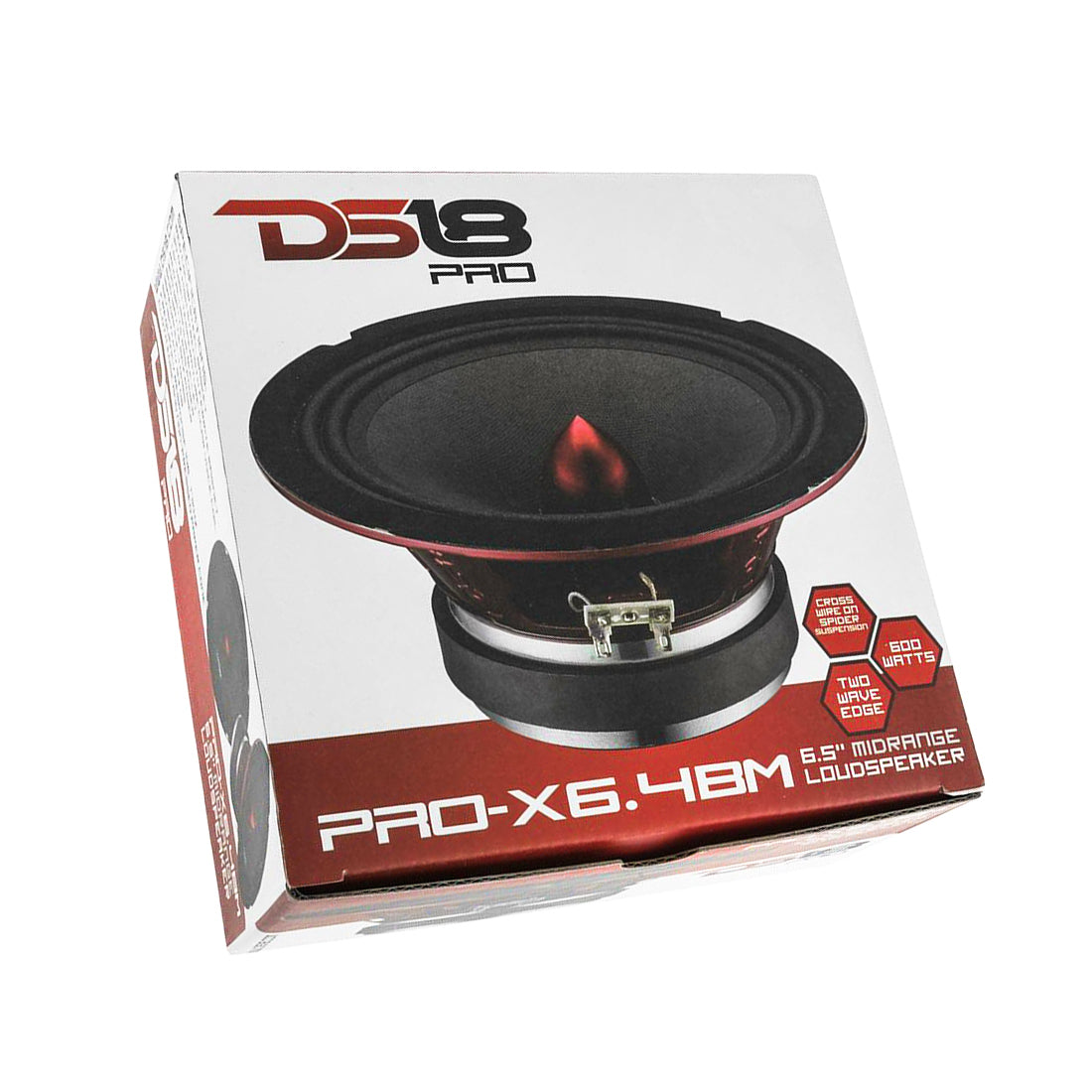 DS18 PRO-X6.4BM 500 W Max 6.5" 4-Ohm Stereo Car Audio Midrange Loudspeaker