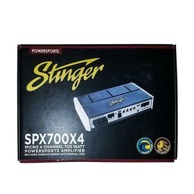 Stinger SPX700X4 700 W 4-Channel Class D Marine Audio Powersport Micro Amplifier